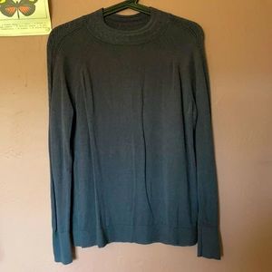 Blue/grey high crew neck sweater